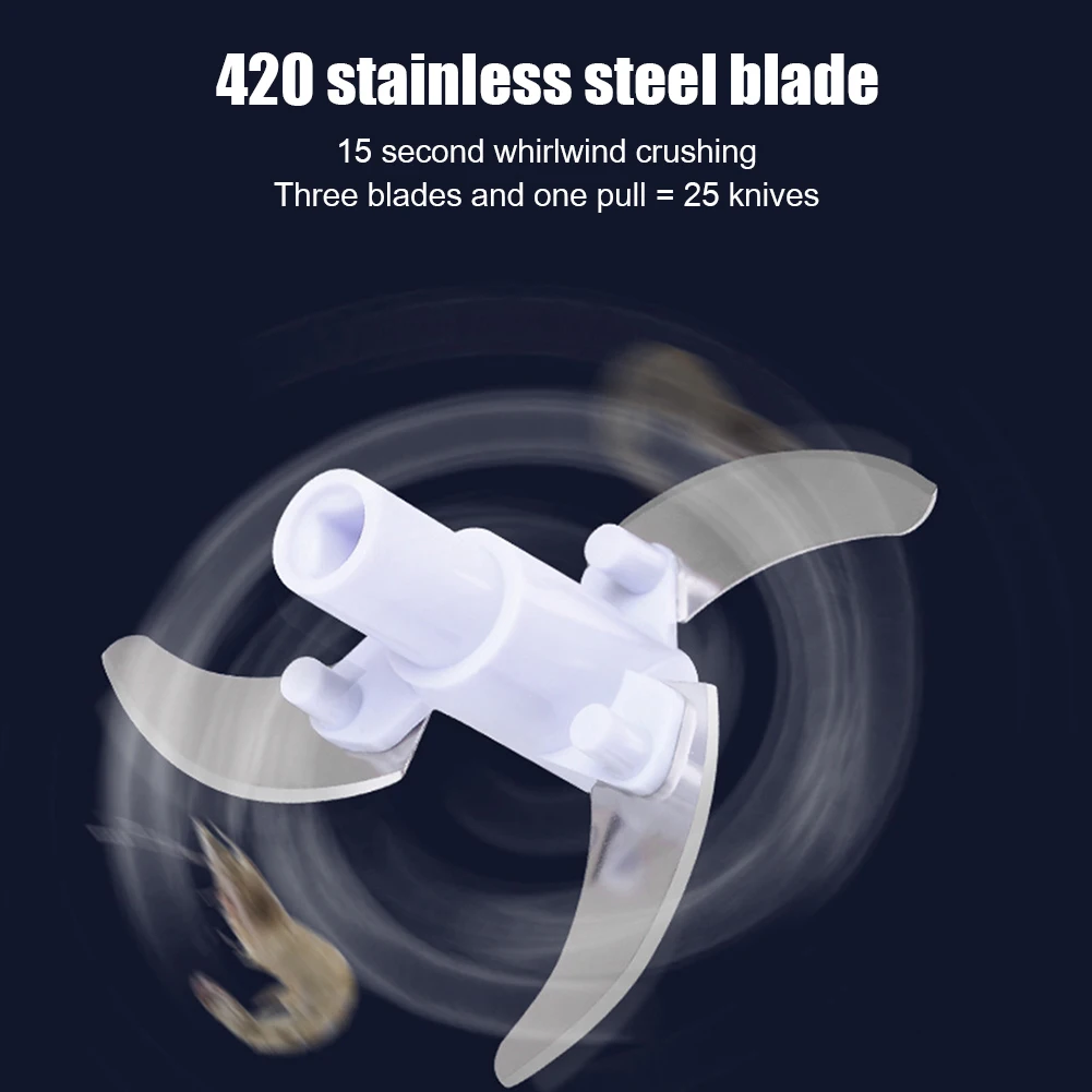 Portable Hand-Held Lure Mixing Mill Pulverizer Shrimp Grinder Blender Mixer Fishing Making Bait Fishing Gear Grinder Kitchentool view 3