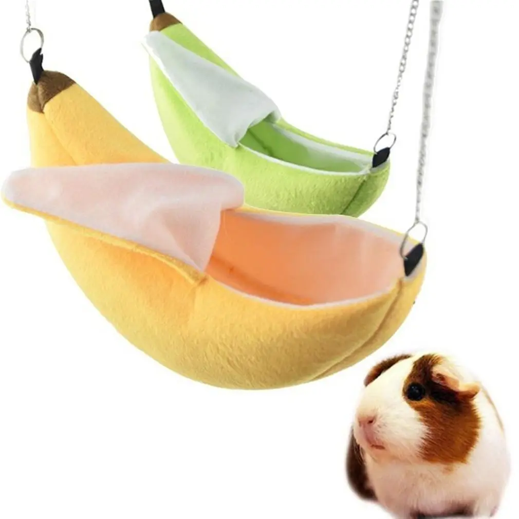 Pet Supplies Squirrel Rat Hanging Beds Hamster Nest Banana Shape Hammock Pet Cage Small Animal Cage