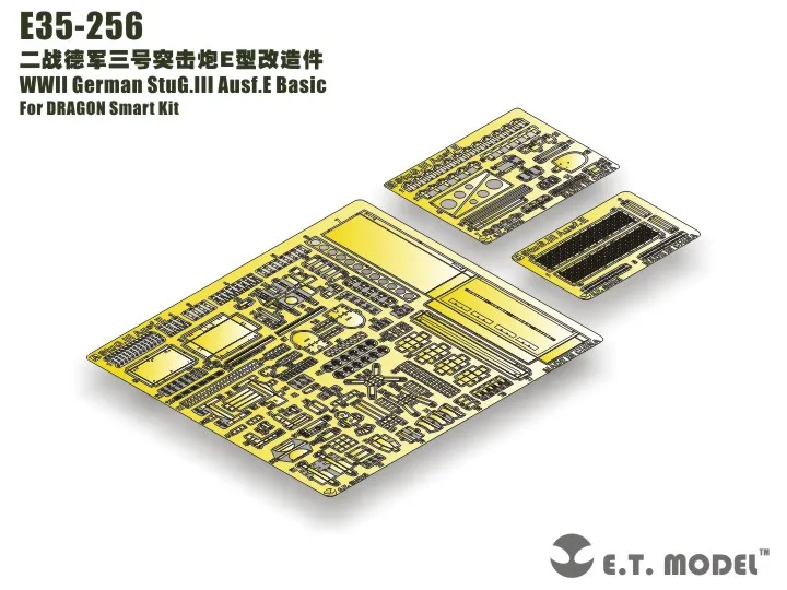 

ET Model 1/35 E35-256 WWII German StuG.III Ausf.E Basic Part For DRAGON Smart