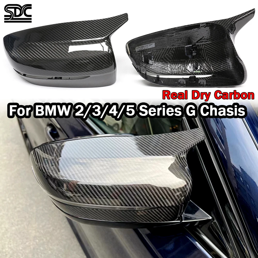 

Dry Carbon Mirror Covers For BMW 3 Series G20 G22 Coupe G30 G31 530 Touring Replacemen 840i Exterior Mirror Cap M-Style
