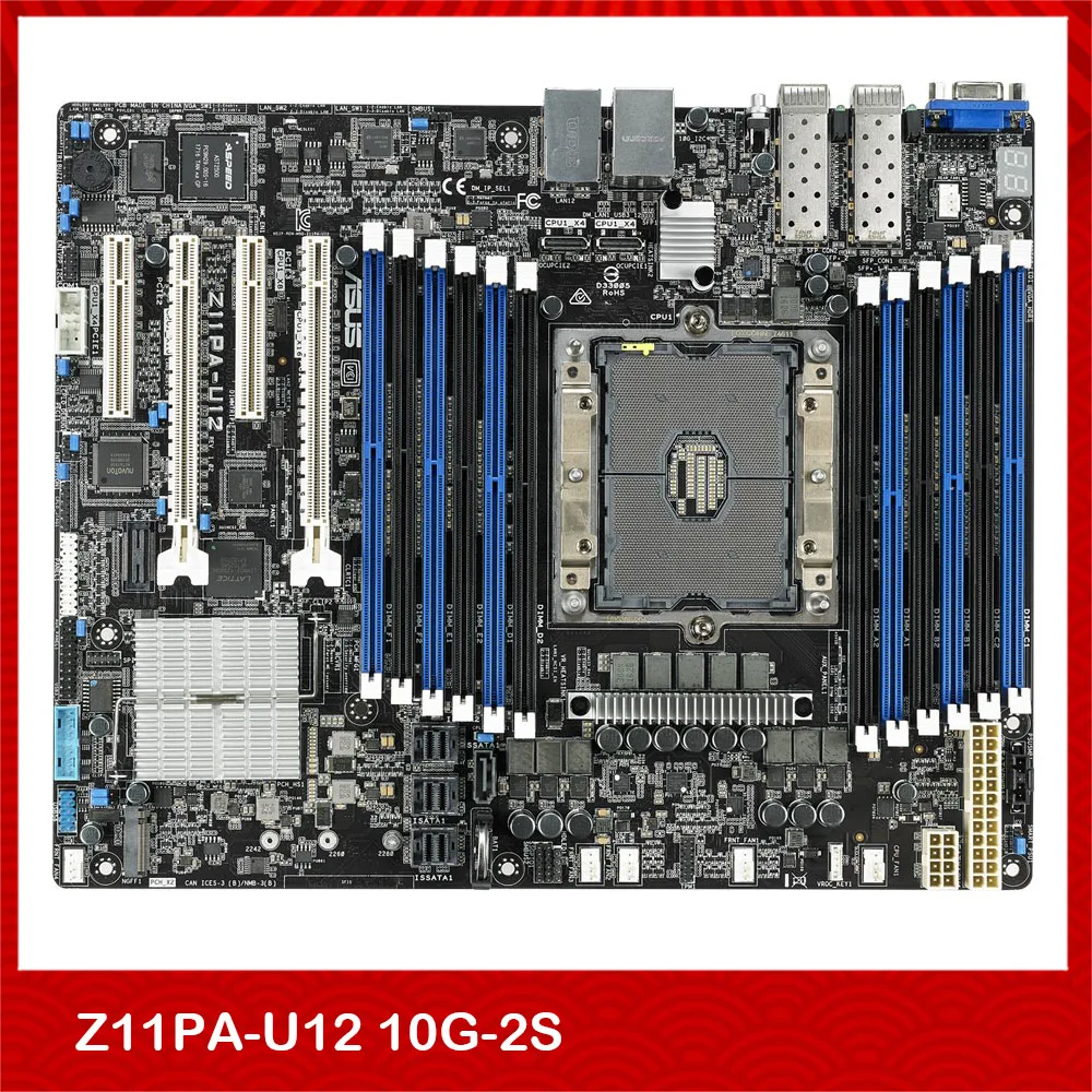 Original Server Motherboard For Supermicro For Z11PA-U12 10G-2S C621 LGA3647 Good Quality