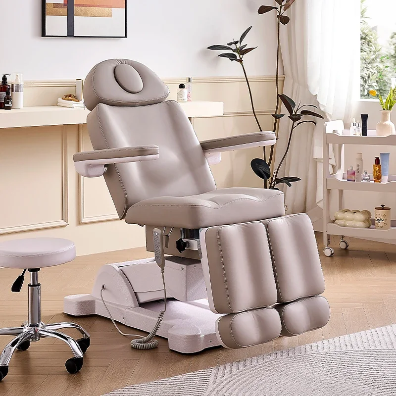 Cama de belleza eléctrica, silla de pedicura, tatuaje corporal, silla de baño de pies, elevación automática, calefacción, tatuaje, salón de belleza especial