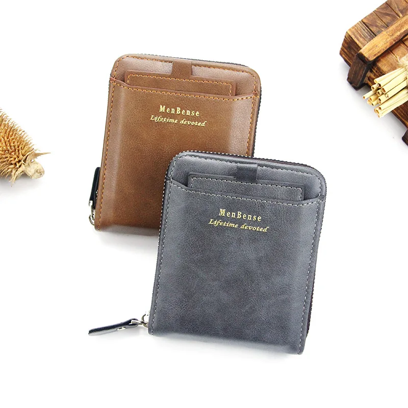 

Designer men's wallet fashion short wallet wallet wallet niche versatile coin purse zipper bag multi card slot card bag
