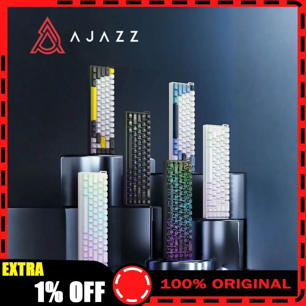 

Клавиатура Ajazz AK680 V2 с магнитным переключателем, 68 клавиш, 8K, скорость опрокидывания, позиционирующая пластина из алюминиевого сплава, игровая механическая клавиатура
