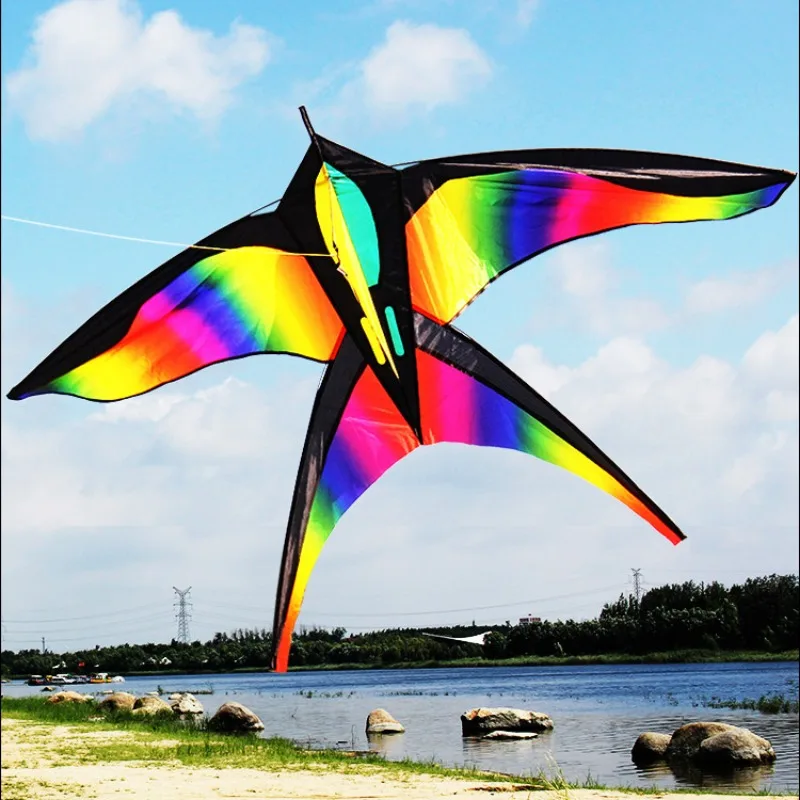 

Rainbow Color Changing Swallow Breeze Easy Flying Swallow Adult Children Novice Beginner Bird Kite