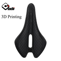 ODI Carbon Fiber 3D Printing Bike Saddle 150mm Ultra-Light and Breathable Hollow Honeycomb Cushion Soft Seat for Road/MTB Bike