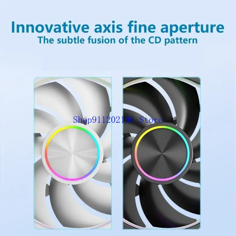 

P82A Бесшумный вентилятор Infinitys Mirror ARGB 120 мм с подшипниками высокой плотности для охлаждения корпуса компьютера