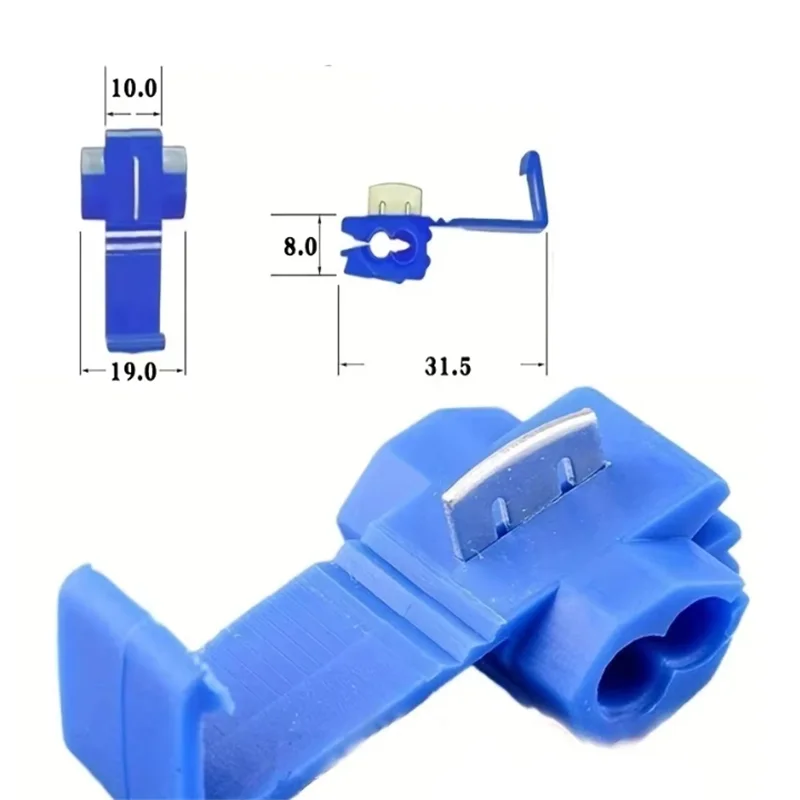 30/50pcs Wire Cable Connectors Scotch Lock Electric Quick Splice Terminals Crimp Non Destructive Without Breaking Line