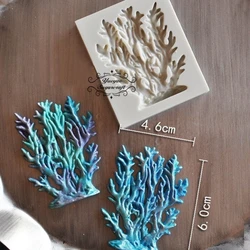 Sea Coral Shape Silicone Mold  Chocolate Mold  Cake Decoration Tool  Fondant Mold  Random Color