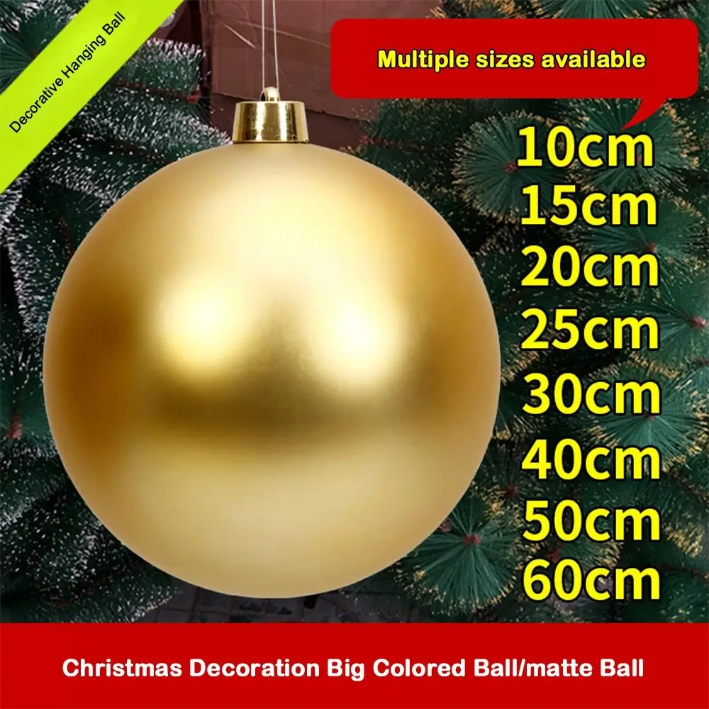 Festive Ornament 12/15/20CM Christmas Ball Matte Finish Ball Shape Matte Ball Ceiling Decoration New Year Season - view 3