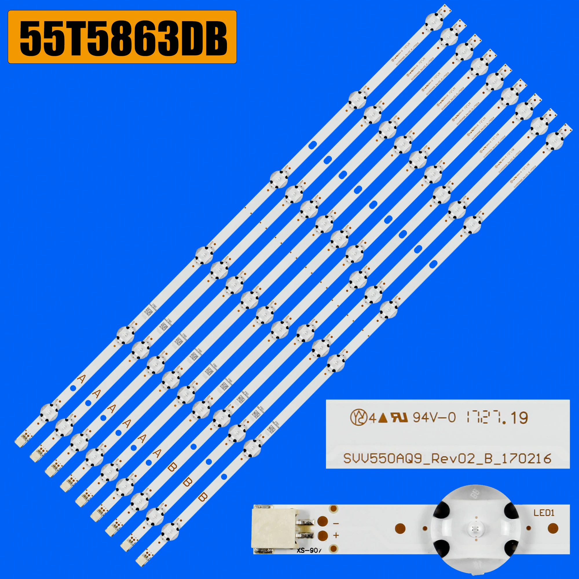 

LED Backlight strip For TX-55FX550B TX-55FX550E TX-55FX555B LT-55K896A LT-55C890 LT-55C890 LT-55K890(A) TX-55GX550B TX-55GXW58