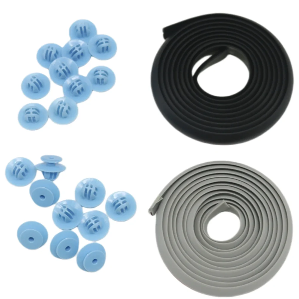Front Rear Overfender Wheel Fender Rubber Seal Strip With Clip For Mitsubishi Challenger L200 Pajero Sport Nativa Shogun Montero