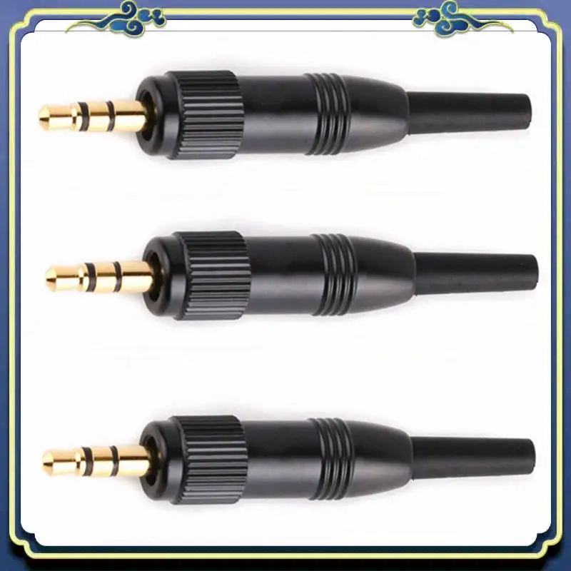 Portable 50Pcs 3.5Mm Stereo Screw Locking Audio Lock Connector For Sennheiser For Sony Nady Audio2000s Mic Spare Plug Adapter