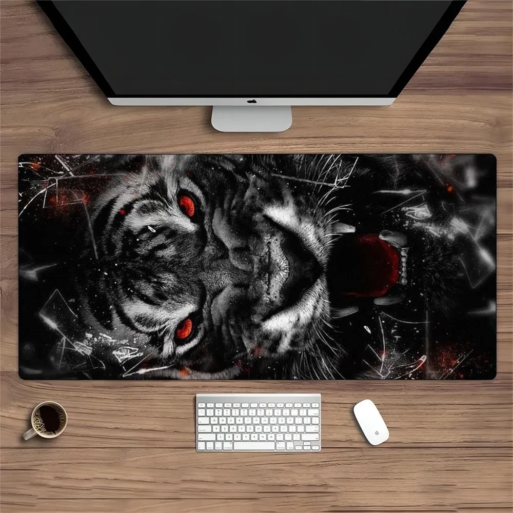 Animal Tiger Wolf Whale Mousepad Mouse Pad Gamer HD Print Computer Mouse Mat Office Rubber Keyboard Mat