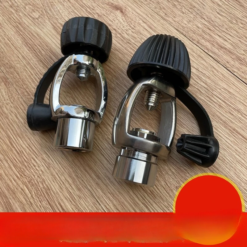 Submersible bottle gas flushing connector G5/8 gas cylinder interface Fire brigade Din to Yoke oxygen tank adapter