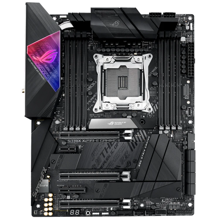 ROG STRIX X299-E GAMING II ATX 중고 게이밍 메인보드 (X299) LGA 2066, Wi-Fi 6 (802.11ax), 2.5Gb LAN, 8X DIMM 최대 256GB