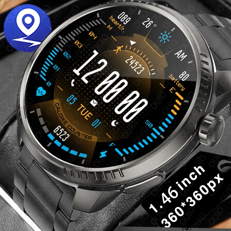 

2026 New GPS Smart Watch Built-in LED Altitude Barometer BT Call Heart Rate Sleep Track Sport Modes IP67 Waterproof Smartwatch