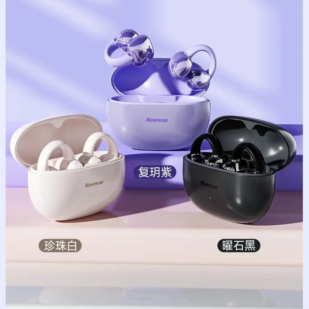 

2025 hot sale Newman T28 Bluetooth Headset Space Sound Noise Cancellation Headset Silicone In-Ear Long Battery Life Sports Heads