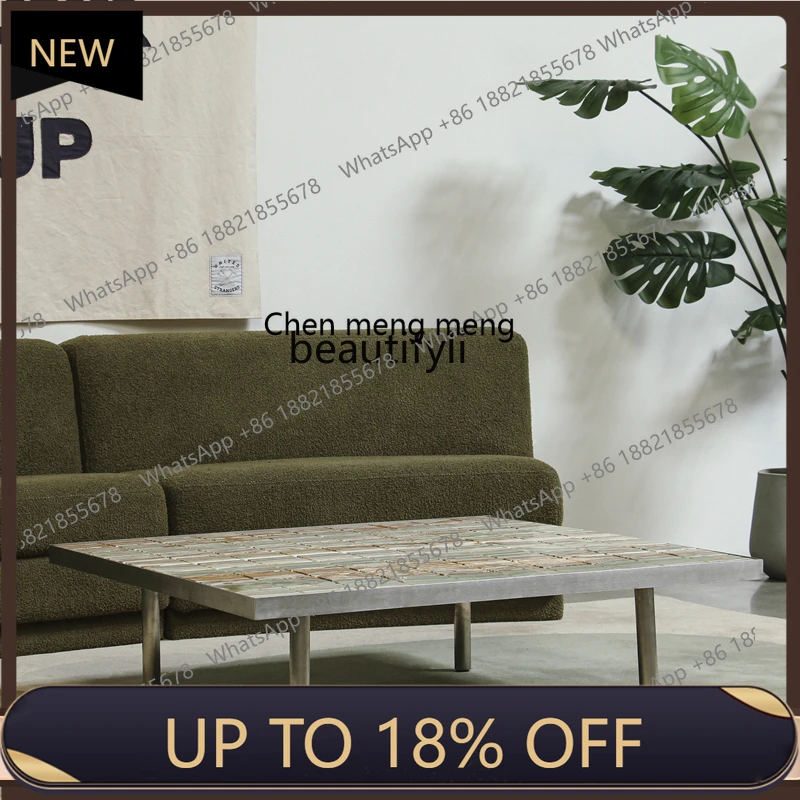 P178 Coffee table premium marble coffee table living room retro Bauhaus coffee table