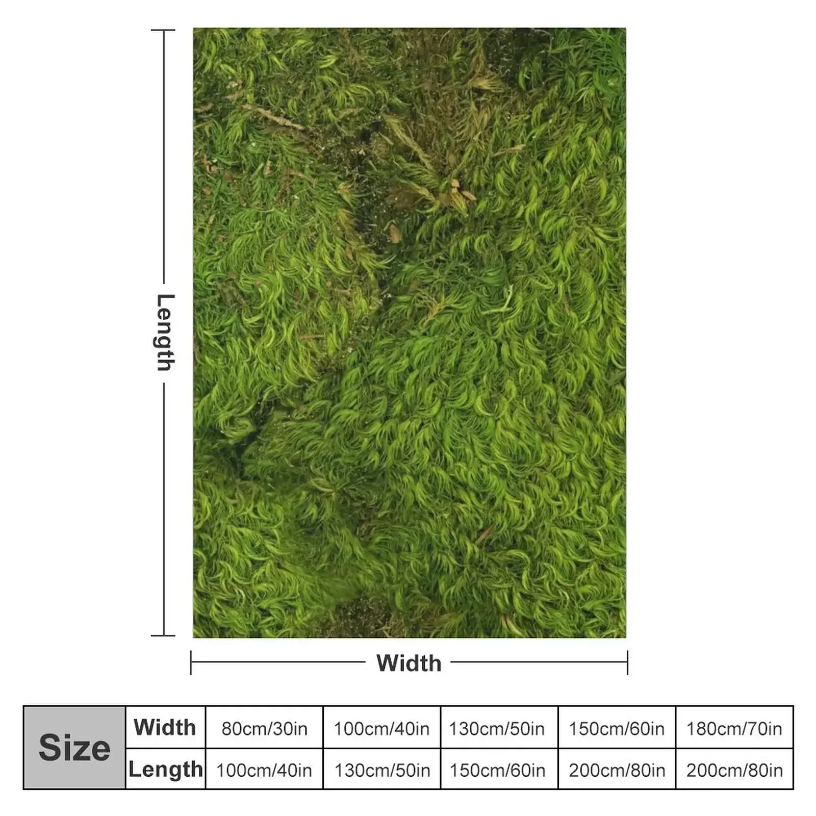 World of Moss III Throw Blanket for sofa Soft Plaid Plush Blankets For Sofas Blankets