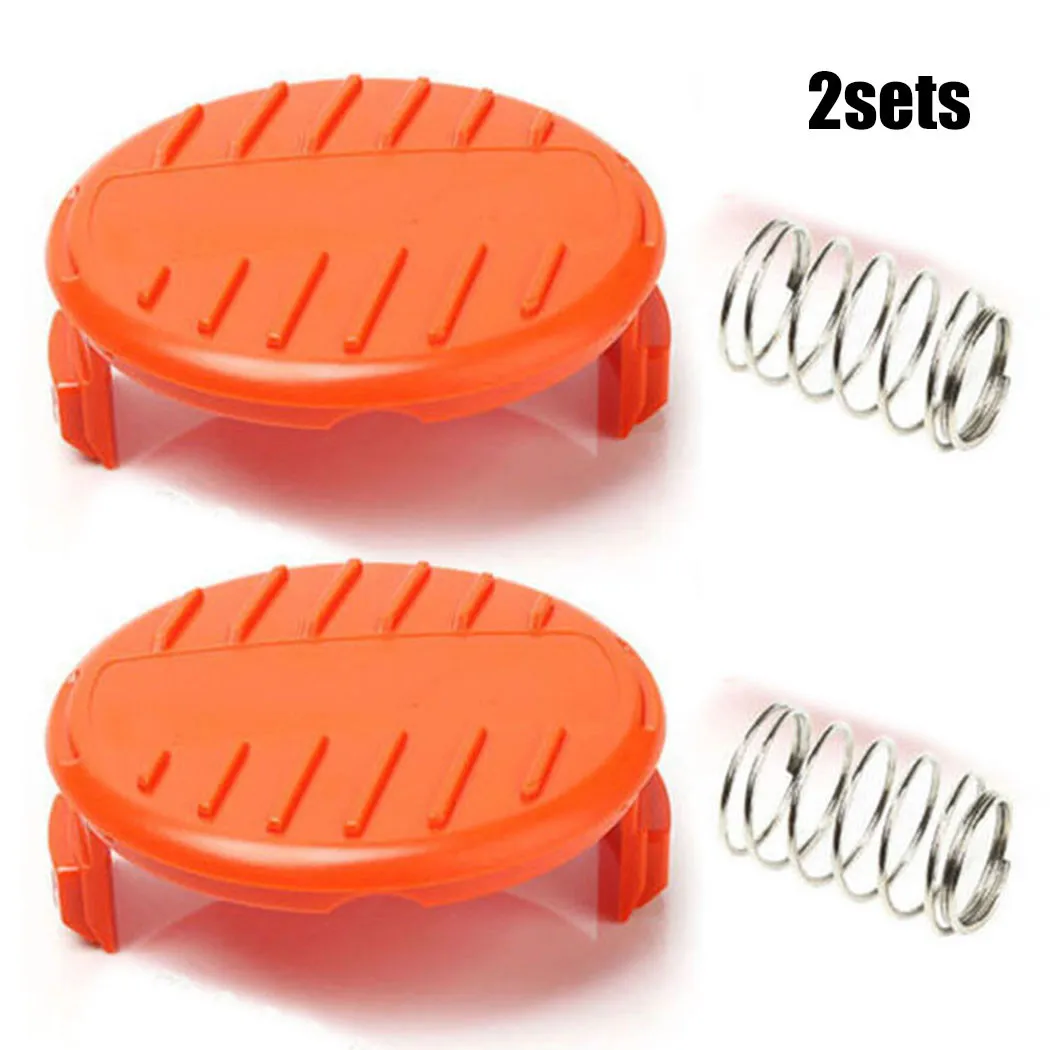 Set of 2 Trimmer Line Spool Covers for Black and Decker Reflex CST1000 GL545 GLC3000 Keeps Line Secure and Protected