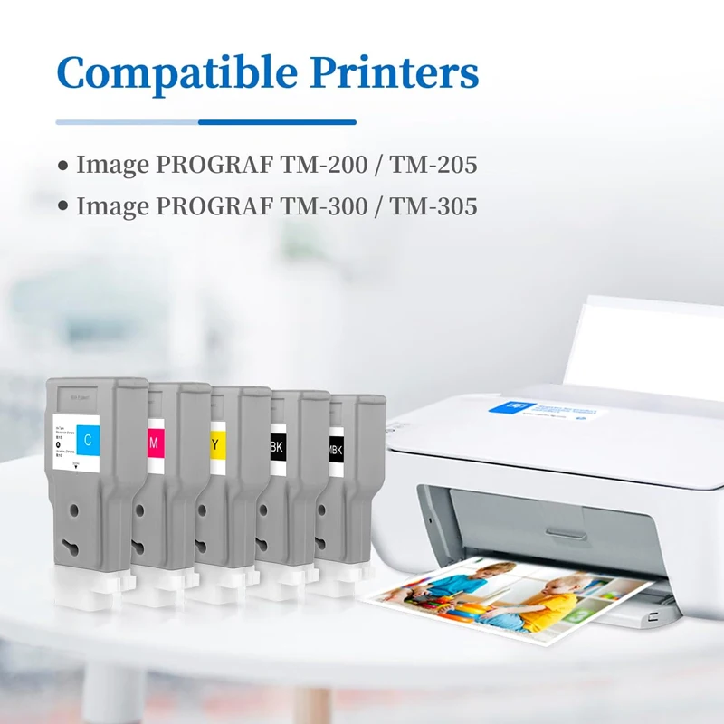 300ml PFI-321 PFI-320 Compatible Ink Cartridge For Canon TM-200 TM-205 TM-300 TM-305 TM-350 TM-355 TM-250 TM-255 Printer PFI320 view 2