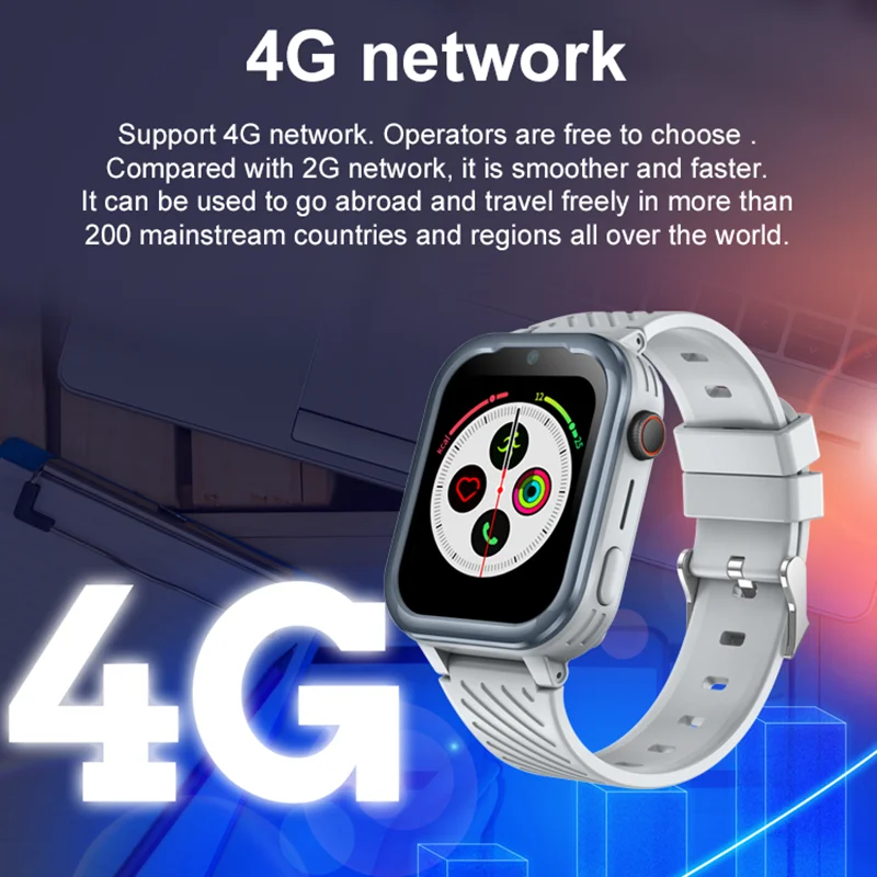 ساعة Getfitsoo Kids الذكية 4G Android 8.1 Whatsapp KT15Pro مكالمة فيديو GPS SOS مقاومة للماء ساعة هاتف مزودة بكاميرا