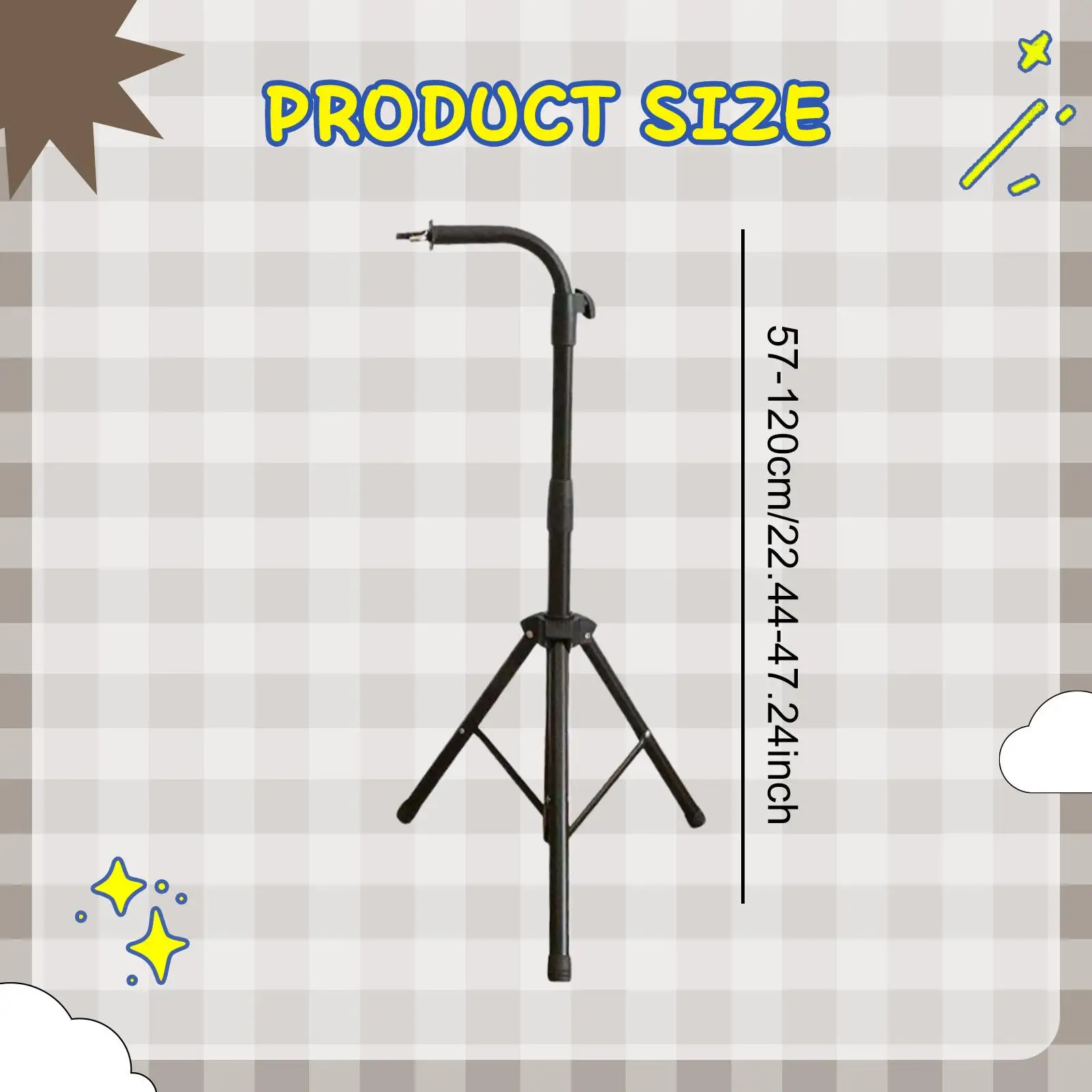 Bar Chimes Stand Holder Metal Professional Musical Percussion Instrument Accessory Wind Chime Mounting Stand for Studio Stage