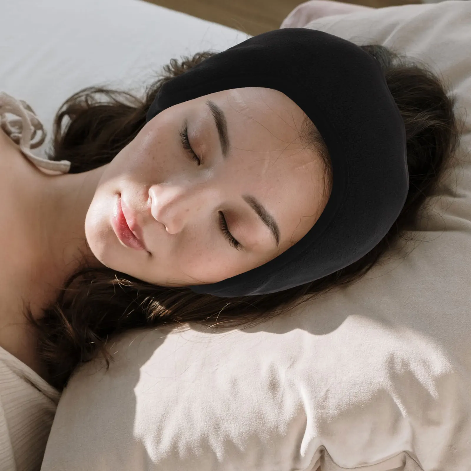 

Soundproof Earmuffs for Sleep Noise Cancelling Ear Covers Black Adults Travel Outdoor Ear Warmers Men Women Earmuff Headband