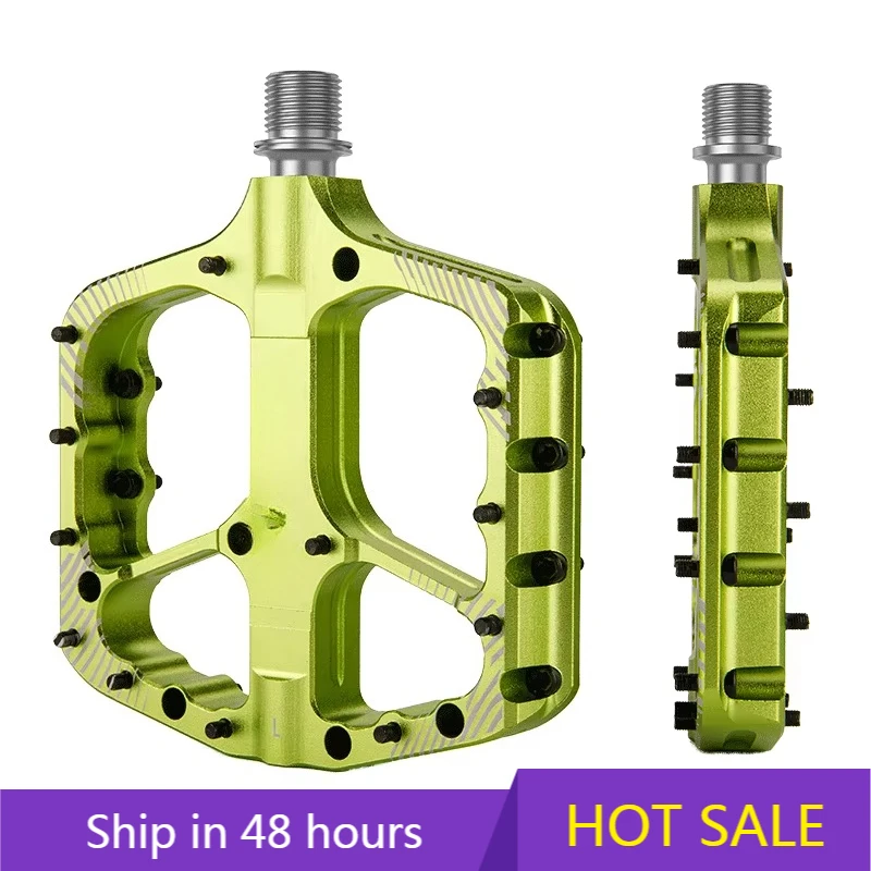 

POWER LEAPGEWAGE Universal 9/16\" Aluminum Alloy Self-Locking Pedal Sealed Bearing Platform Pedals for Most Adult Road Bike Moun