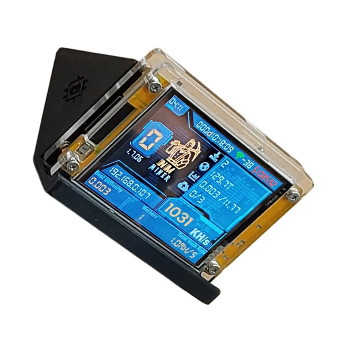 【★2026 Popular♠】1030KH/S Upgraded + Stand 2.8 Inch Smart Display Bitcoin Crypto Solo Miner Home BTC