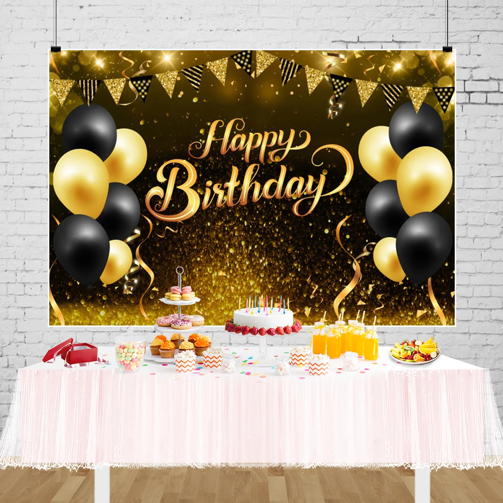 Trưởng Thành Sinh Nhật Biểu Ngữ Tùy Chỉnh Tên Vàng Bạc Lấp Lánh Ballons Bé Nền Chụp Ảnh Phông Nền Photocall Studio Chụp Ảnh