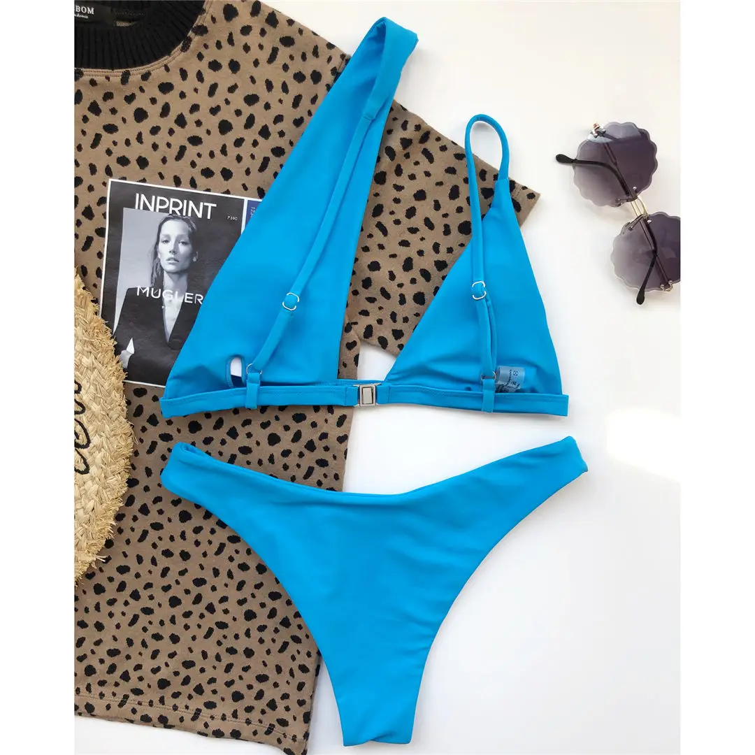 Neuer sexy, asymmetrischer brasilianischer Bikini, Damen-Badebekleidung, zweiteiliger Bikini-Set, Badeanzug, Badebekleidung, Schwimmbikini V1838 – Detail 18