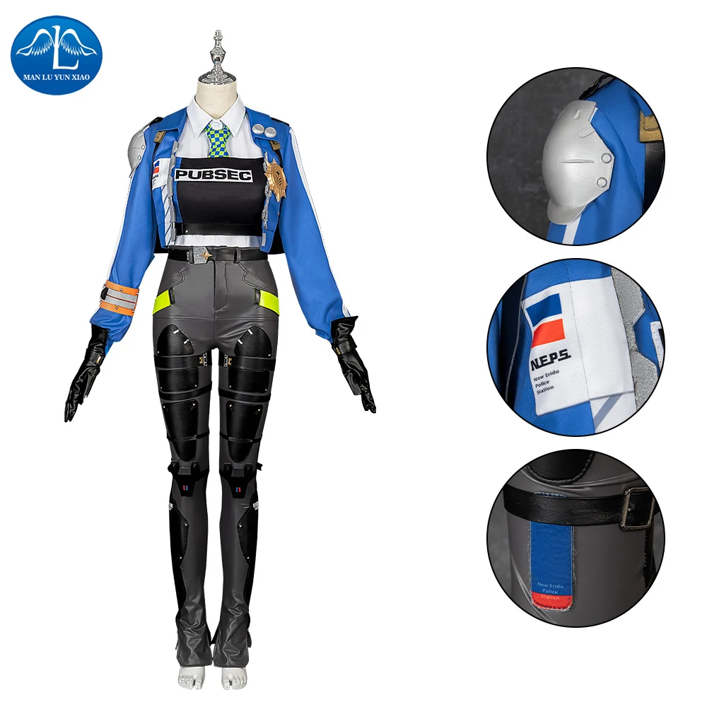 

Zhu Yuan Cosplay Game Zenless Zone Zero Costume Criminal Investigation Special Team T for Women Christmas Anime Animation Suit