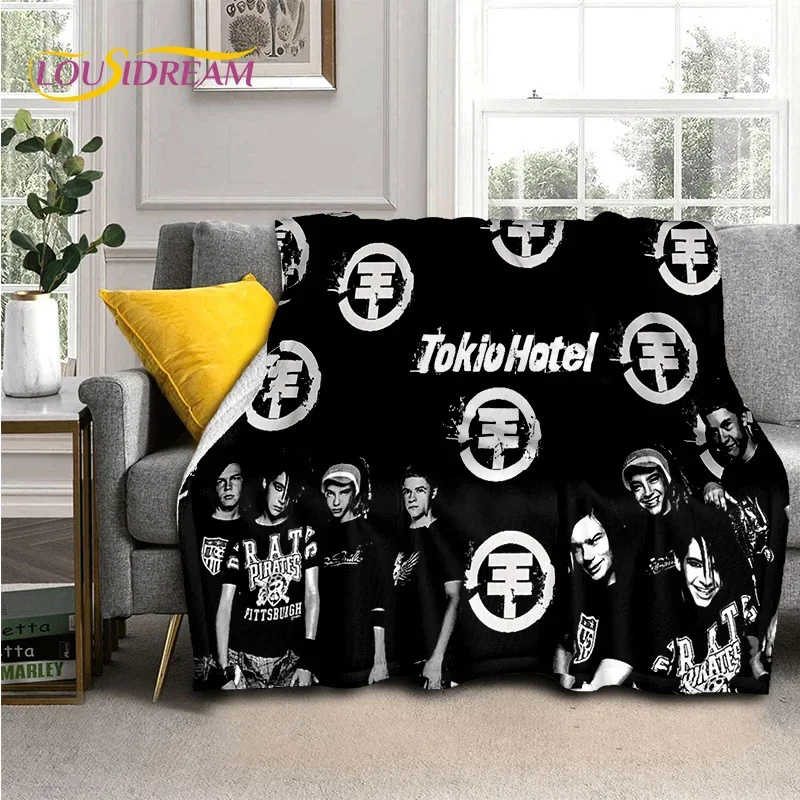 

Rock Band Tokio Hotel Bill Kaulitz Soft Flannel Blanket for Bed Bedroom Sofa Picnic,Throw Blanket for Cover Outdoor Leisure Gift