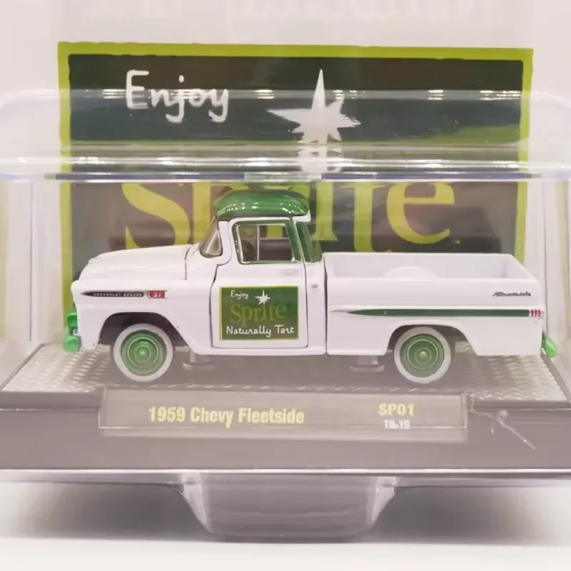 for 1959 Fleetside Pickup Diecast Model 1:64 Scale Alloy Classic Vehicle Static Display Simulation Toy Collection Gift