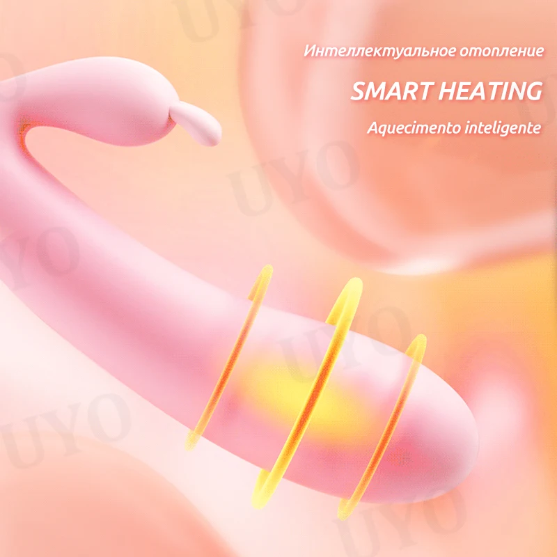 Vibrator untuk Wanita Mainan Seks Silikon Kelinci Vibrator USB Isi Ulang Tahan Air G-spot Merangsang Stimulator Klitoris UYO