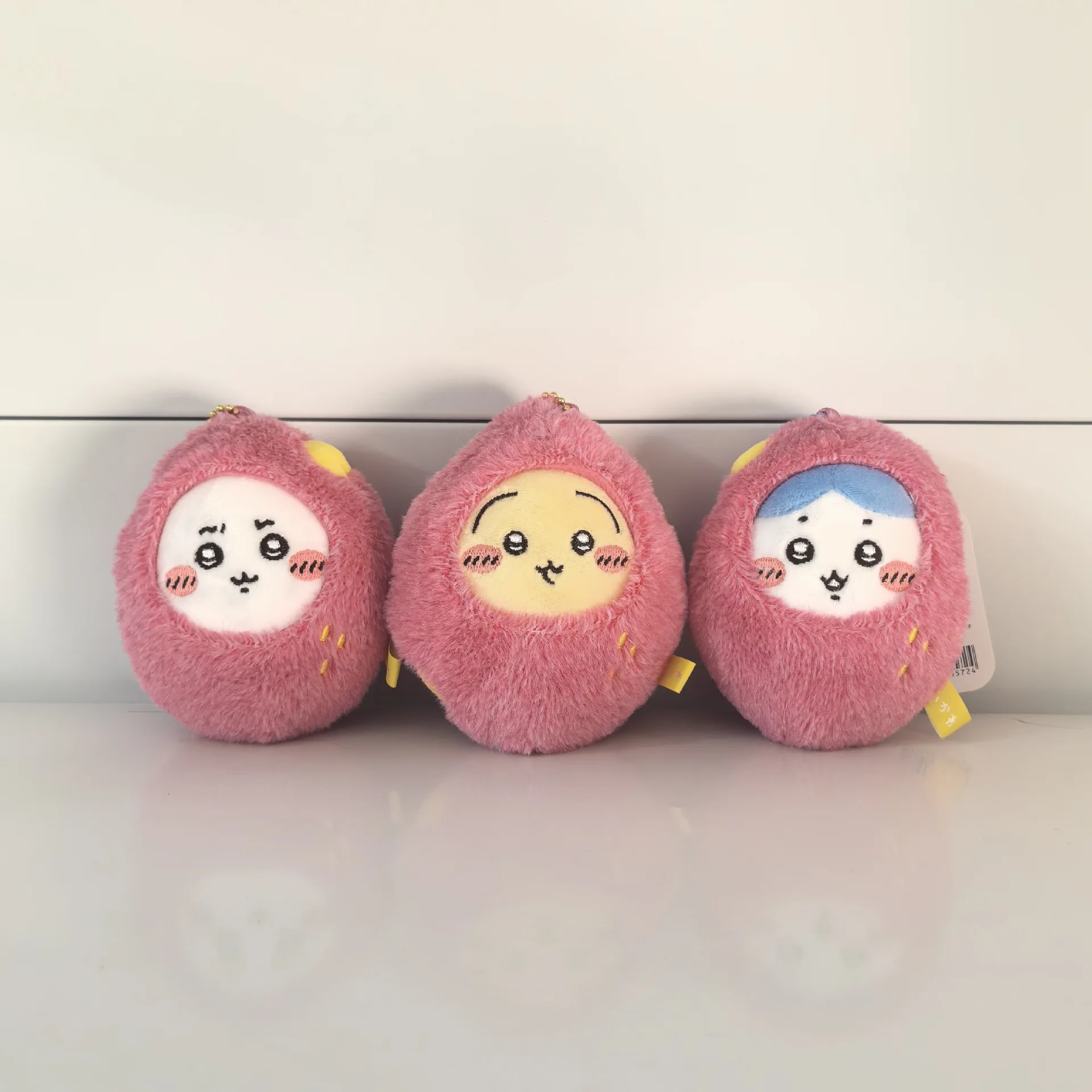 Kawaii-Schlüsselanhänger im japanischen Stil, Schmuckstück, Ussachi, kleiner acht süßer Kartoffelbär, kurzer Plüsch-Taschenanhänger, Schlüsselanhänger, Weihnachtsgeschenk