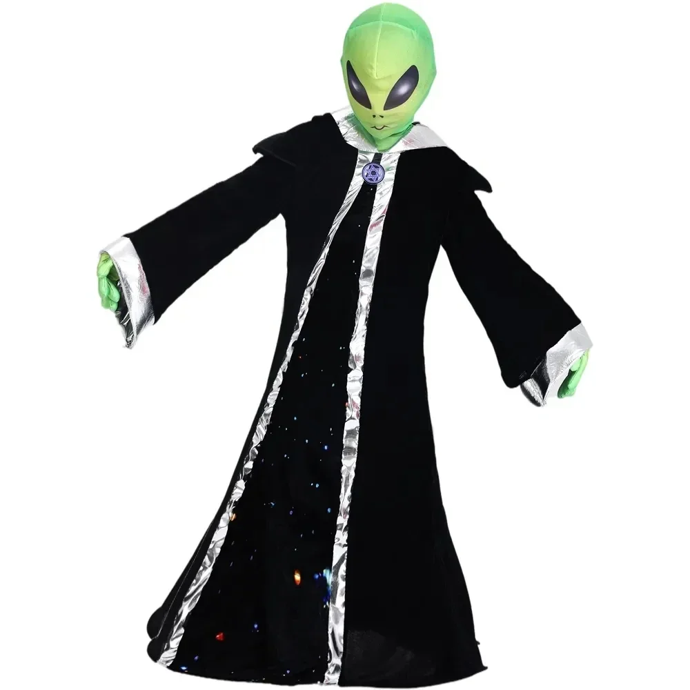 Exclusivo unisex divertido espacio profundo alienígena señor aterrador Halloween carnaval fiesta temática disfraz de lujo
