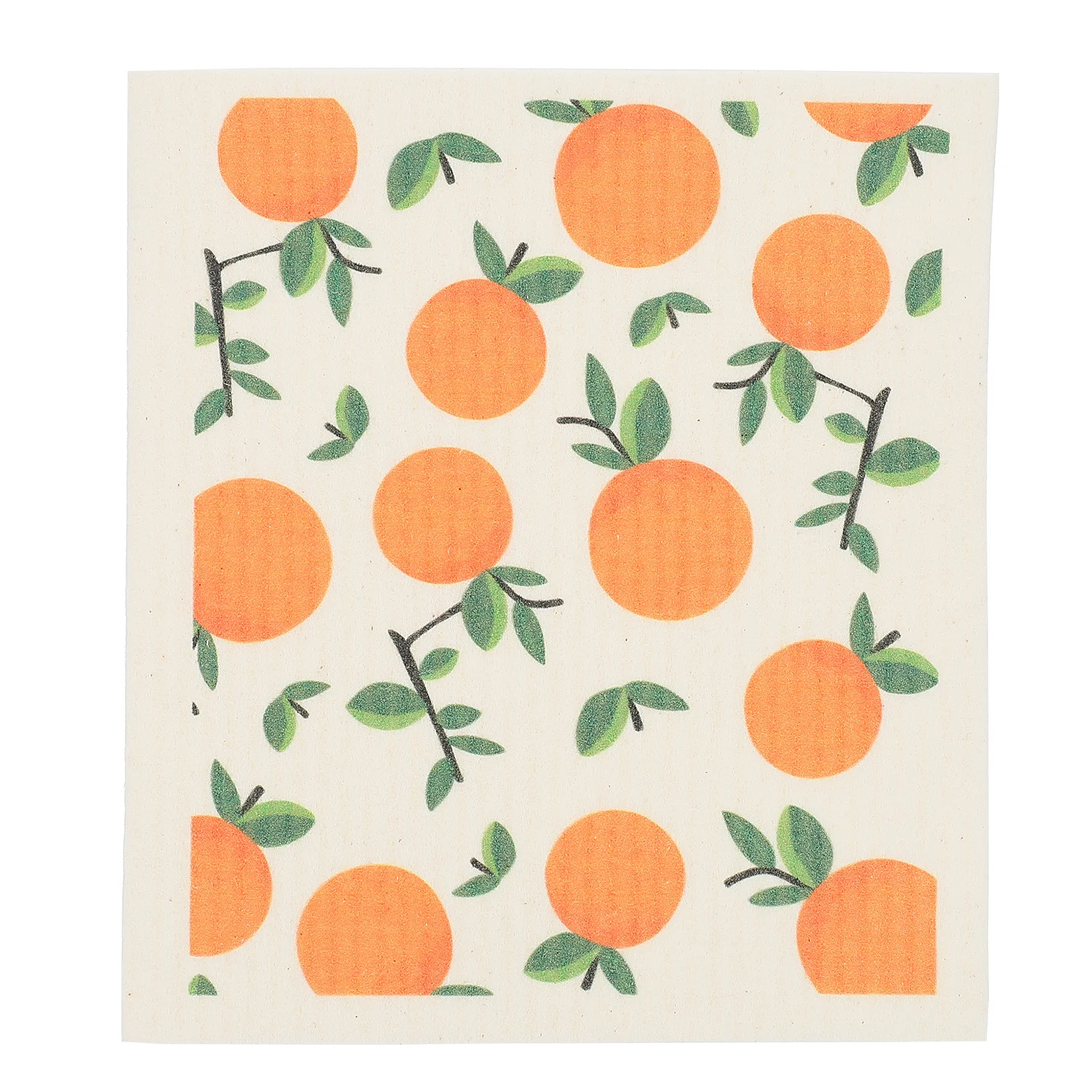 

5 pcs Dish Washing Cloths Fruit Pattern Wood Pulp Cotton Absorbent No Residue Kitchen Household Durable