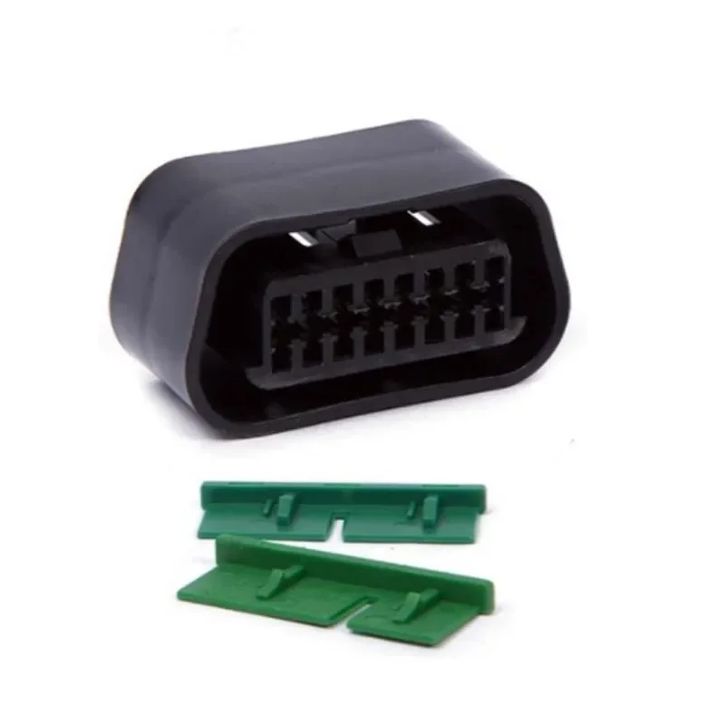 OBD 16 Pin Female Connector Plug with Full Wire Harness Cable Pigtail 16pin Terminal for Volvo/Benz/BMW/Peugeot Car OBD2 Adapter
