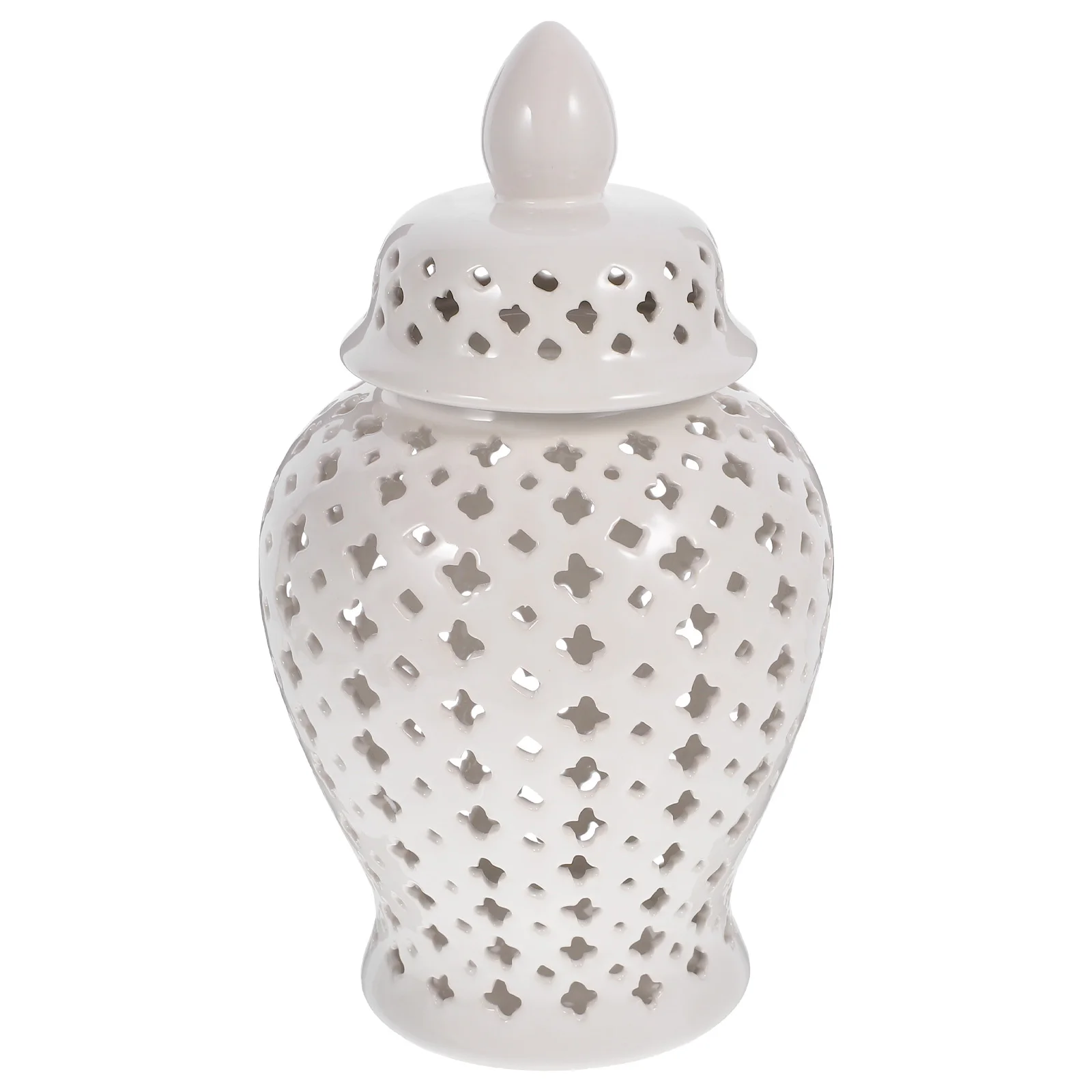 

Ceramic Hollow Flower Vase Delicate Decorative Desktop Ornament Home Supplies Wedding Party Decoration