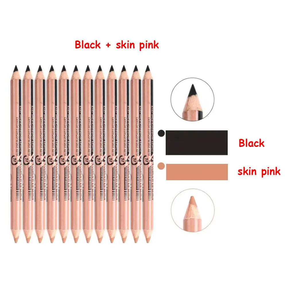 2in1 Waterproof Sexy Eye Double Ended Eyeliner Eyebrow Cosmetic Concealer pen Makeup up