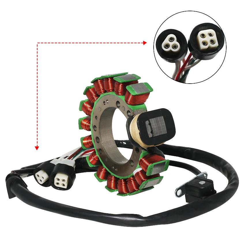 

3HN-85510-00 Motorcycle Magneto Engines Stator Coil For Yamaha YFM350 YFM350X Warrior YFM350ER Moto-4 YFM350FW Big Bear 350 4WD