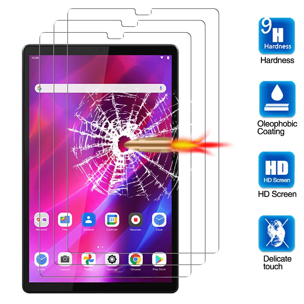 Screen Protector For Lenovo Tab K10 10.3' Tablet Protective Film Tempered Glass For Lenovo Tab K10 TB-X6C6F TB-X6C6X TB-X6C6NBF