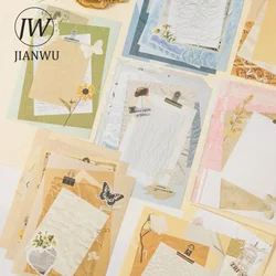 JIANWU A Collage of Fragments Series Vintage Plant Border Collage Decor Material Paper Creative DIY Junk Journal Stationery