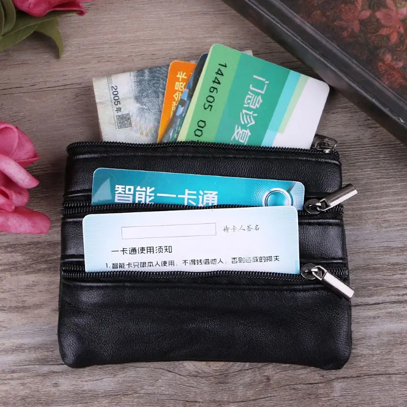 Women Fashion Mini Purse Coin Card for Key Ring Wallet Pouch Zipper Small Change