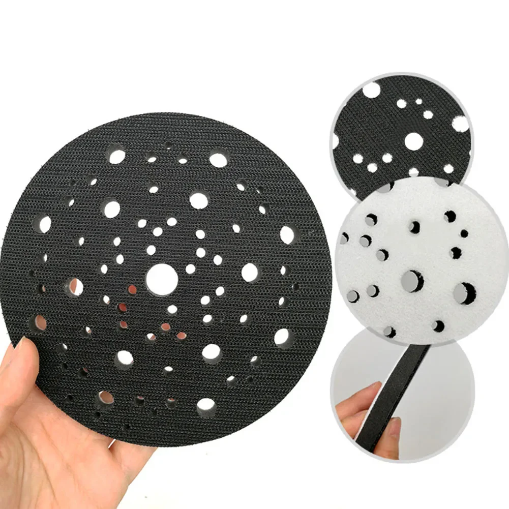 

6inch 5Inch 150mm 8 70 Holes Interface Pads For Hook & Loop Sanding Discs Soft Sponge Pad Polishing Sanding Pad Abrasive Tools