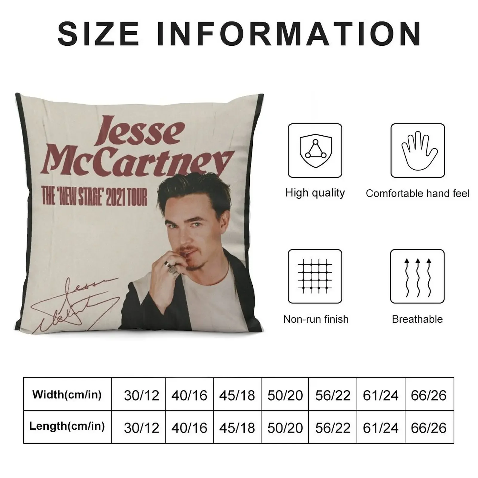 Jesse New Stage Tour Throw Pillow Luxury Pillow Cover Sofa Cushion pillow