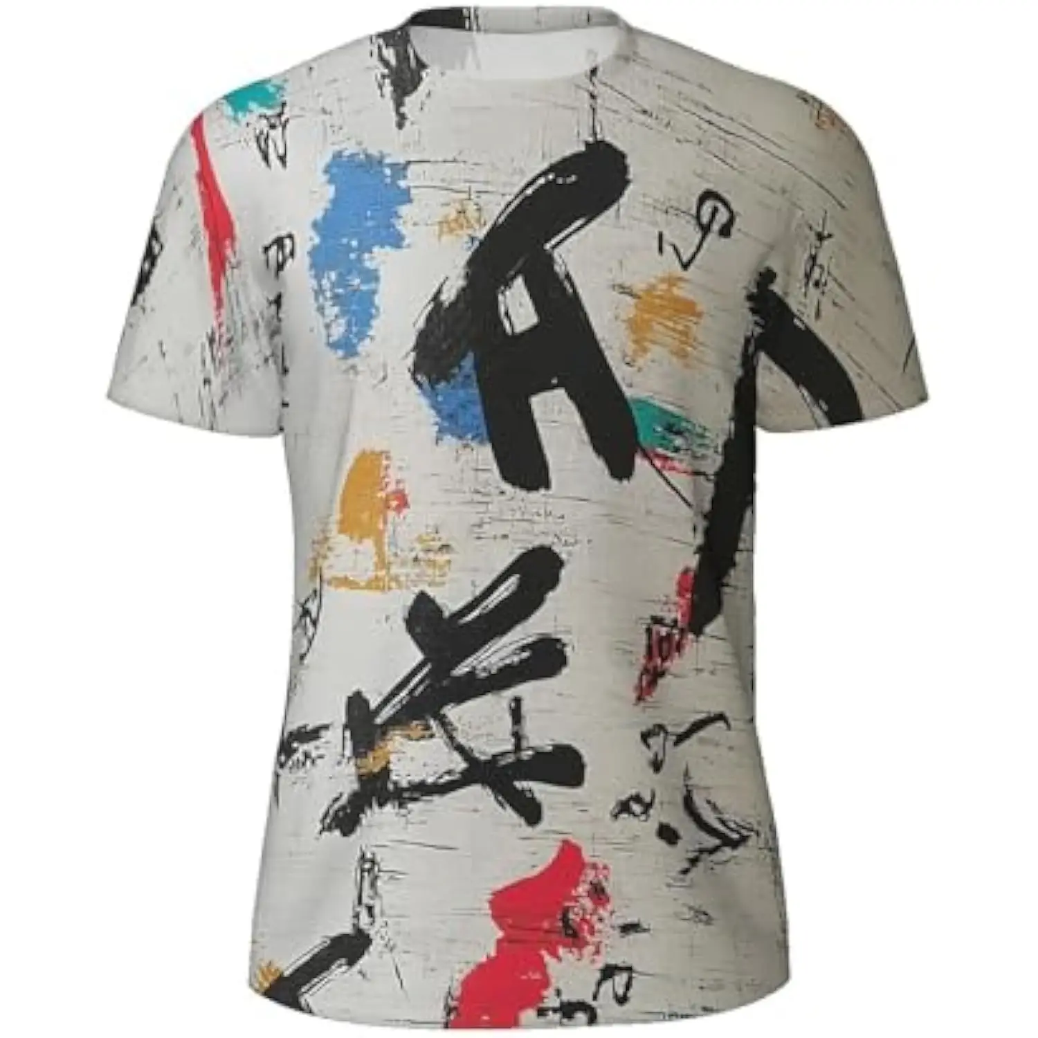 تي شيرتات قصيرة الأكمام مطبوعة ثلاثية الأبعاد للرجال، مقاس كبير 6XL تي شيرت للبالغين ملابس عصرية للرجال بأشكال غير منتظمة #4